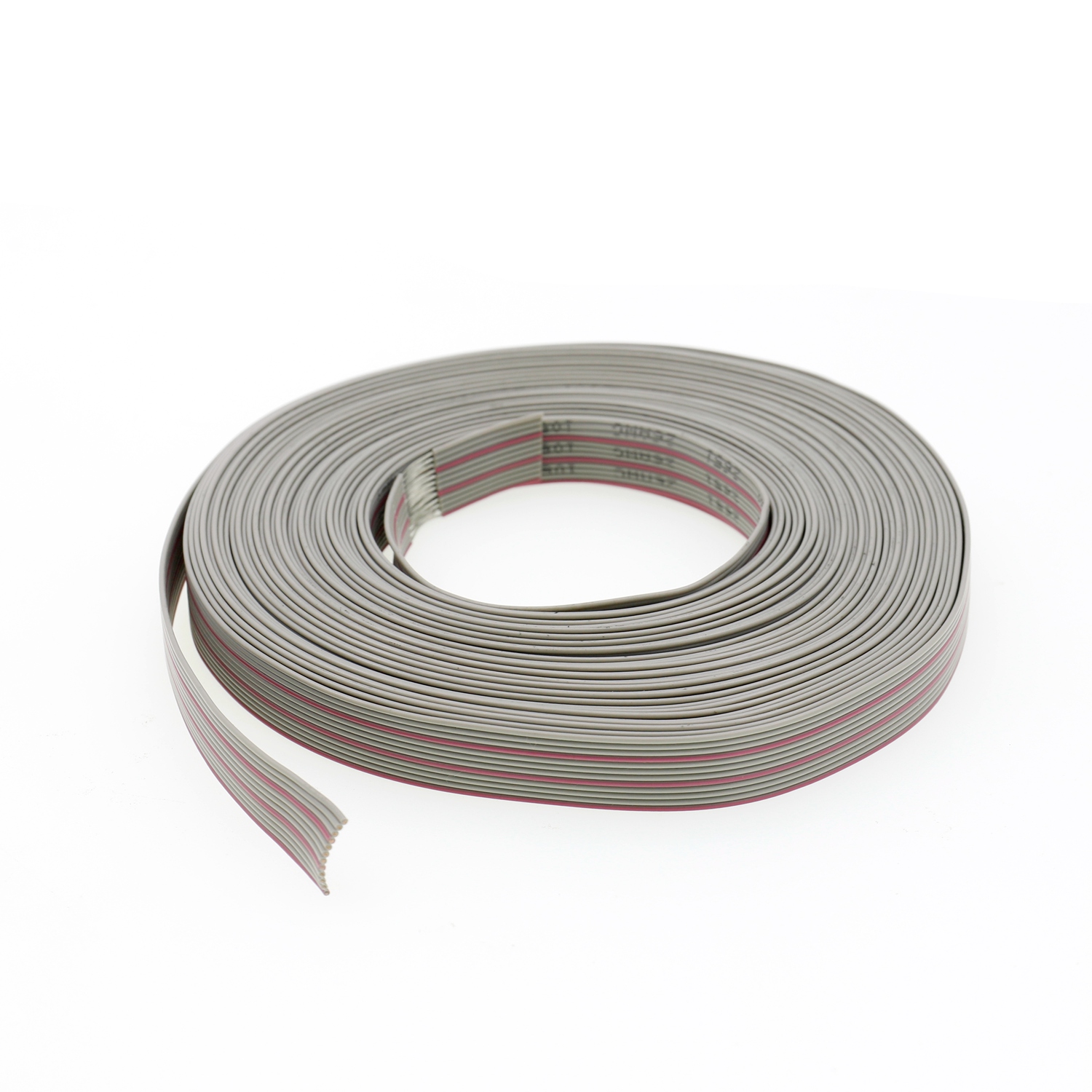 كابل UL2648 PVC المسطح ، كابل IDC للكمبيوتر ، رمادي